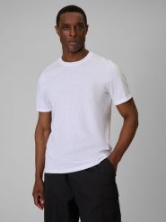 4F T-shirt regular gładki męski - biały XL. Białe t-shirty męskie 4f, m, bez wzorów, z bawełny, bez kołnierzyka. Za 59.99 zł.