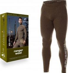 Brubeck LE12410 Spodnie męskie RANGER WOOL khaki XXL. Brązowe spodnie materiałowe męskie Brubeck, m, bez wzorów. Za 318.99 zł.