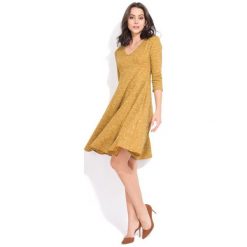 Fille Du Couturier Sukienka Damska Emeraude 36 Żółty. Żółte sukienki damskie Fille Du Couturier, z długim rękawem. Za 229.00 zł.