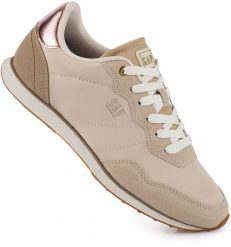 Damskie buty sneakersy sportowe eleganckie beżowe GAP OPTIMA NYX. Brązowe obuwie sportowe damskie GAP, bez wzorów, z gumy, trekkingowe. Za 169.00 zł.