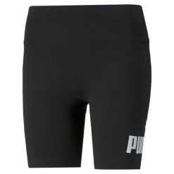 Damskie krótkie legginsy Essentials Logo PUMA Black. Czarne legginsy damskie Puma, m, bez wzorów, z gumy. Za 135.91 zł.