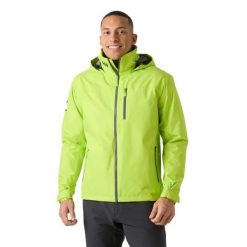 Kurtka z kapturem Helly Hansen Crew 2. Zielone kurtki męskie Helly Hansen, xl, bez wzorów, z materiału, z kapturem. Za 818.00 zł.
