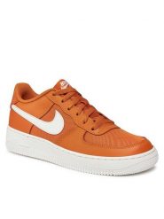 Nike Sneakersy Air Force 1 Lv8 (GS) DX1656 800 Brązowy. Brązowe buty sportowe dziewczęce Nike, bez wzorów, ze skóry, bez zapięcia. Za 399.99 zł.