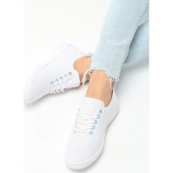 Białe Tenisówki Fibers. Białe trampki i tenisówki damskie Born2be, z materiału. Za 39.99 zł.