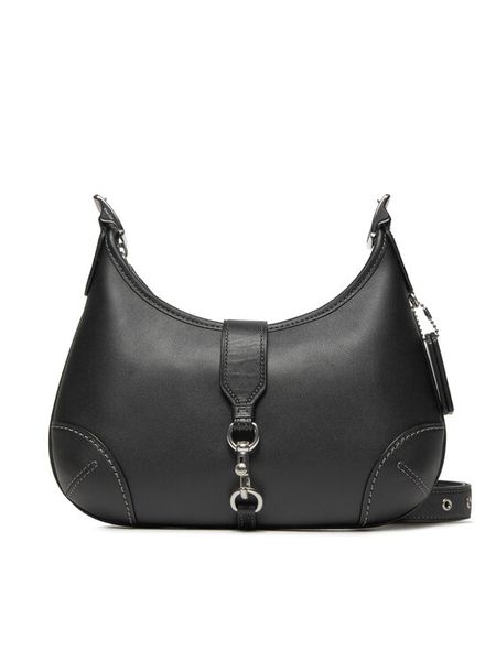 Coach Torebka Hamptons Hobo CW642 Czarny. Czarne torebki do ręki damskie Coach, bez wzorów, ze skóry, bez dodatków. Za 1,219.00 zł.