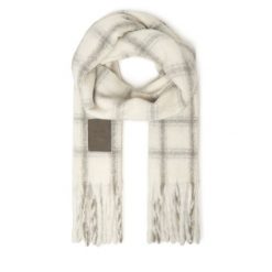 Szalik Guess. Brązowe szaliki i chusty damskie Guess, z aplikacjami. Za 239.99 zł.