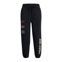 Spodnie treningowe damskie Under Armour Project Rock HWT Pnt. Czarne obuwie sportowe damskie Under Armour, xs, bez wzorów, na fitness i siłownię. Za 329.99 zł.