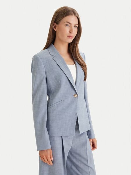 BOSS Marynarka Jia 9 50542010 Niebieski Slim Fit. Niebieskie żakiety damskie Boss, bez wzorów, z wełny. Za 1,261.99 zł.