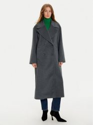 Imperial Płaszcz zimowy KI54IID Szary Loose Fit. Szare płaszcze damskie Imperial, na zimę, m, bez wzorów, z syntetyku, bez kaptura. Za 839.99 zł.
