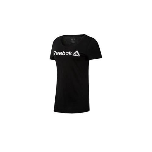 Koszulka sportowa damska Reebok Linear Read Scoop. Czarne koszulki sportowe damskie Reebok, s, bez wzorów, bez kołnierzyka, bez ramiączek. Za 127.00 zł.