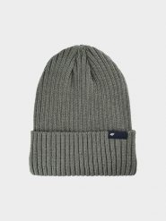 4F Czapka zimowa męska - zielona L. Brązowe czapki i kapelusze męskie 4f, na zimę, bez wzorów, z syntetyku, klasyczne. Za 69.99 zł.