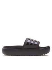 Adidas Klapki Adilette Platform Slides HQ6179 Czarny. Czarne obuwie sportowe damskie Adidas, bez wzorów, z syntetyku. Za 149.99 zł.