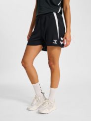 Szorty damskie Hummel Lead 2.0. Czarne szorty sportowe damskie Hummel, xl, bez wzorów, z materiału, eleganckie, z standardowym stanem, do biegania. Za 154.00 zł.