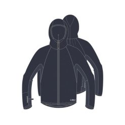 Kurtka przeciwdeszczowa z kapturem CMP. Brązowe kurtki sportowe męskie CMP, bez wzorów, z softshellu, trekkingowe. Za 340.00 zł.