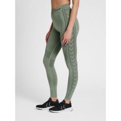 Damskie legginsy mid-rise Hummel Shaping. Szare legginsy sportowe damskie Hummel, bez wzorów, na jogę i pilates. Za 125.00 zł.