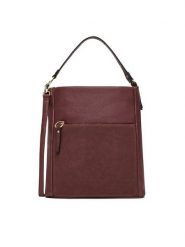 Lasocki Torebka LSK-K-051-06 Bordowy. Czerwone torebki do ręki damskie Lasocki, bez wzorów, z materiału, bez dodatków. Za 199.99 zł.