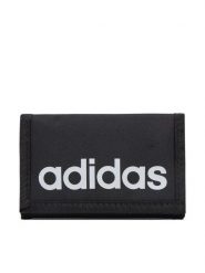 Adidas Portfel Linear JE8346 Czarny. Czarne portfele męskie Adidas, bez wzorów, z materiału. Za 39.99 zł.