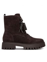 Guess Trapery FLFFIZ SUE10 Beżowy ciemny. Brązowe śniegowce i trapery damskie Guess, ze skóry. Za 674.99 zł.