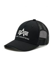 Alpha Industries Czapka z daszkiem Basic Trucker Cap 186902 Czarny. Czarne rękawiczki męskie Alpha Industries, bez wzorów, z materiału. Za 79.99 zł.