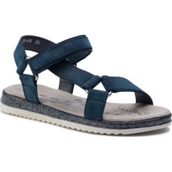 Sandały NELLI BLU CS2505-04. Niebieskie sandały dziewczęce Nelli Blu, ze skóry ekologicznej, bez zapięcia. Za 59.99 zł.