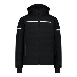 Kurtka narciarska z kapturem i zamkiem CMP. Czarne kurtki sportowe męskie CMP, na zimę, m, bez wzorów, narciarskie. Za 1,019.50 zł.