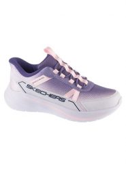 Skechers Sneakersy Slip-ins Wave 92-Sparkle Sprint Fioletowy. Fioletowe buty sportowe dziewczęce Skechers, bez wzorów, bez zapięcia, do biegania. Za 229.99 zł.