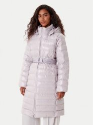 Calvin Klein Płaszcz zimowy LV044D543G Szary Slim Fit. Szare płaszcze damskie Calvin Klein, na zimę, l, bez wzorów, z syntetyku, bez kaptura. Za 839.99 zł.