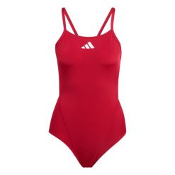Jednoczęściowy strój kąpielowy z odkrytymi plecami dla kobiet adidas Ripstream T. Czerwone kostiumy jednoczęściowe damskie Adidas, l, bez wzorów, z poliesteru, na fitness i siłownię. Za 223.05 zł.
