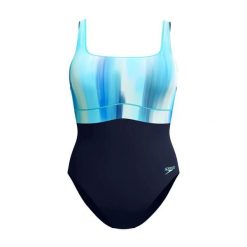 Damski kostium kąpielowy 1-częściowy Speedo Eco New Contour Eclipse Pr. Zielone kostiumy jednoczęściowe damskie Speedo, l, bez wzorów, z materiału, eleganckie, na fitness i siłownię. Za 251.98 zł.