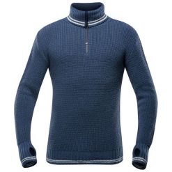 Devold Sweter Randers Zip Neck Night/Offwhite M. Bluzy męskie marki Devold. W wyprzedaży za 405.00 zł.