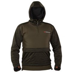 Softshell Bluza wędkarska z kapturem. Zielone bluzy damskie TANDEM BAITS, bez wzorów, z polaru, z kapturem. Za 297.29 zł.