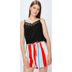 Jacqueline de Yong - Top. Szare topy damskie Jacqueline de Yong, z koronki, bez rękawów. W wyprzedaży za 49.90 zł.