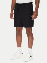 Calvin Klein Jeans Szorty sportowe Premium Terry LV04RC280G Czarny Regular Fit. Czarne krótkie spodenki sportowe męskie Calvin Klein Jeans, m, bez wzorów, z bawełny. Za 289.99 zł.
