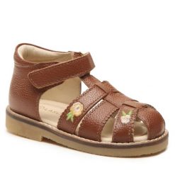 Sandały Lasocki Kids. Brązowe sandały dziewczęce Lasocki Kids, bez zapięcia. Za 169.99 zł.