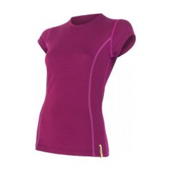 Sensor Koszulka Termoaktywna Merino Wool Active W Lilla M. Czerwone koszulki sportowe damskie Sensor, z materiału, z krótkim rękawem. Za 195.00 zł.