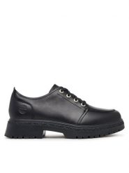 Timberland Oxfordy Cambria Valley TB0A42E8W021 Czarny. Czarne półbuty damskie Timberland, bez wzorów, ze skóry, bez obcasa, bez zapięcia. Za 499.99 zł.