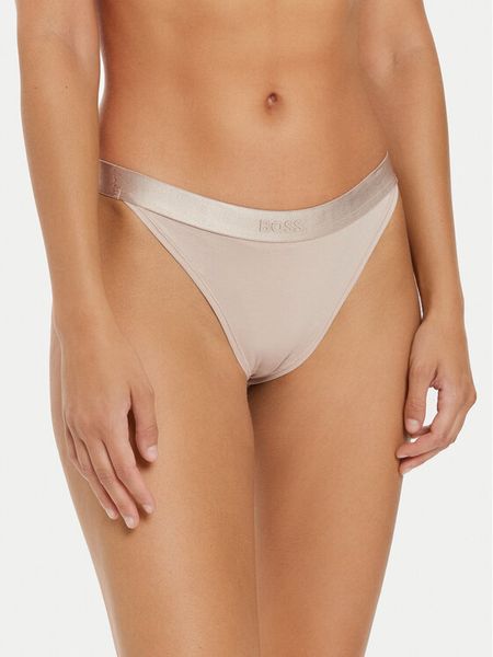 Boss Figi klasyczne 50520399 Beżowy. Brązowe figi damskie Boss, m, bez wzorów, z bawełny. Za 89.99 zł.