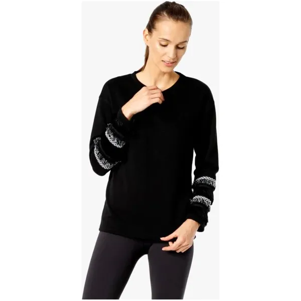 Feewear Bluza Socompa , czarny, rozmiar XS. Czarne bluzy damskie Feewear, s, z aplikacjami, z bawełny, bez kaptura. W wyprzedaży za 49.99 zł.