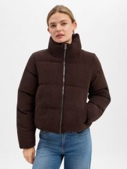 ONLY Damowa pikowana kurtka z sztruksu Kobiety Sztruks brązowy, S. Brązowe kurtki damskie Only, na zimę, s, bez wzorów, ze sztruksu, bez kaptura. Za 299.95 zł.
