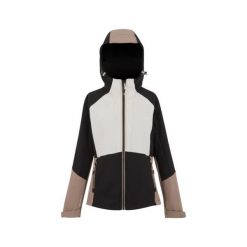 Damska wodoodporna kurtka z kapturem Regatta Desoto. Czarne kurtki sportowe damskie Regatta, bez wzorów, z kapturem, trekkingowe. Za 390.50 zł.