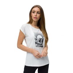 Koszulka trekkingowa damska Mammut Mountain Courmayeur. Białe koszulki sportowe damskie Mammut, xs, bez wzorów, sportowe, bez kołnierzyka. Za 109.99 zł.