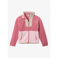 Bluza dziewczęca Columbia Sequoia Grove Full Zip Fleece. Czerwone bluzy dla dziewczynek Columbia, bez wzorów, bez ramiączek, bez kaptura. Za 203.49 zł.