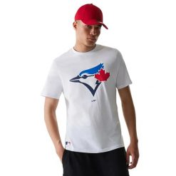 Koszulka Blue Jays Nos MLB Regular. Białe koszulki sportowe męskie New Era, xl, bez wzorów, z materiału, bez kołnierzyka, bez ramiączek, trekkingowe. Za 126.50 zł.