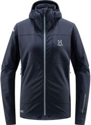 Kurtka softshell damska Haglofs L.I.M Hybrid Softshell Jacket - t.blue/f.blue. Niebieskie kurtki sportowe damskie Salomon, l, bez wzorów, z softshellu, bez kaptura. Za 1,021.97 zł.