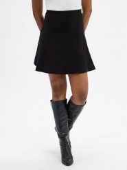 Msch Copenhagen spódnica mini z dzianiny - MSCHMercy Kobiety czarny, XS. Czarne spódnice damskie MSCH Copenhagen, xs, bez wzorów, z dzianiny, mini, rozkloszowane. Za 249.95 zł.