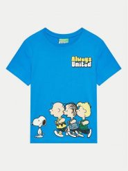 United Colors Of Benetton T-Shirt 3096G10EW Niebieski Regular Fit. Niebieskie t-shirty dla chłopców United Colors Of Benetton, bez wzorów, z bawełny, bez ramiączek. Za 49.99 zł.