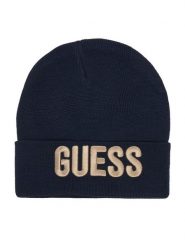 Guess Czapka L0BZ00 Z2QO0 Granatowy. Niebieskie rękawiczki dziecięce Guess, z aplikacjami, z wiskozy. Za 57.00 zł.