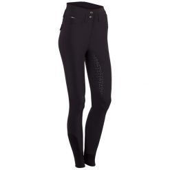 Damskie spodnie jeździeckie o pełnej przyczepności Harry's Horse Classy Roan. Czarne spodnie materiałowe damskie HARRYS HORSE, s, bez wzorów, z elastanu. Za 323.60 zł.