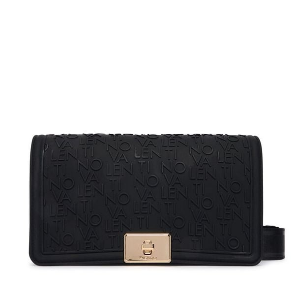 Torebka Valentino. Czarne listonoszki damskie Valentino, bez wzorów, bez dodatków. Za 479.99 zł.