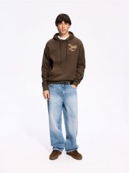 Bluza oversize Jeep - ciemnozielony. Zielone bluzy męskie Reserved, l, bez wzorów, z bawełny, bez kaptura. Za 139.99 zł.